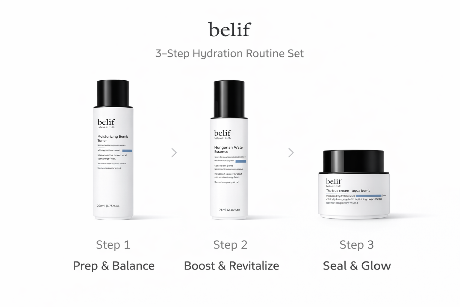 belif 3-Step Hydration Routine Set