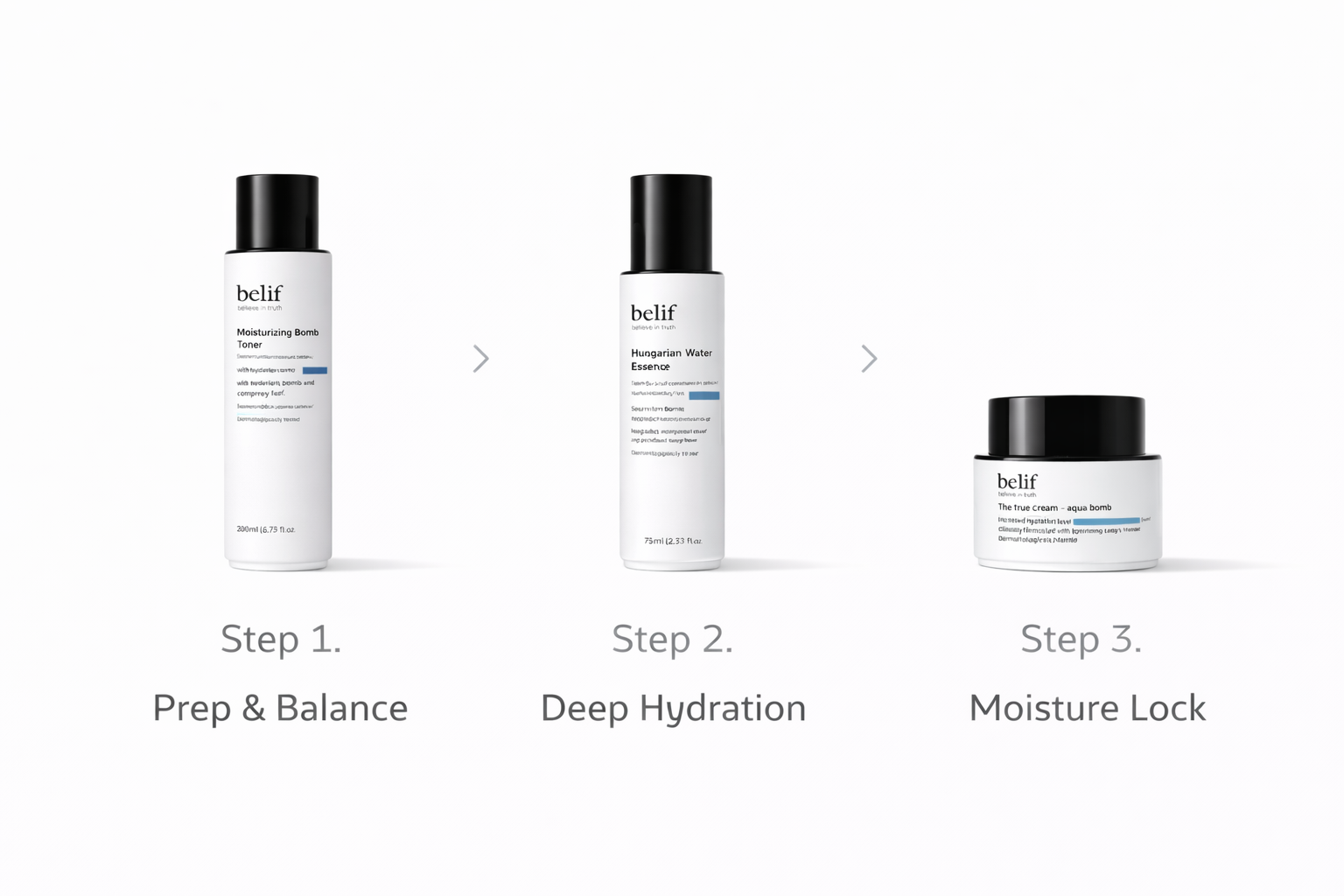 belif 3-Step Hydration Routine Set