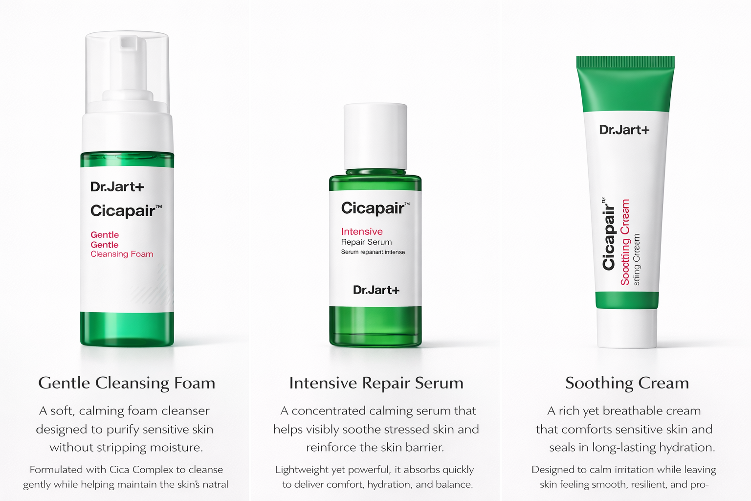 Dr.Jart+ Cicapair Calming Repair 3-Step Routine Set