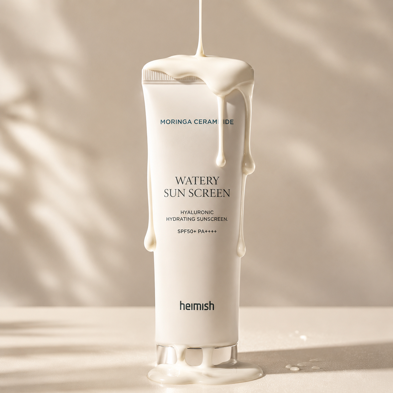 heimish Moringa Ceramide Hyaluronic Hydrating Watery Sunscreen SPF50+ PA++++ 50ml