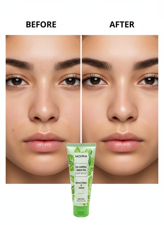 MOIRA Oil Control Green Tea Clay Mask – Pore Minimizing & Sebum Control (80g)