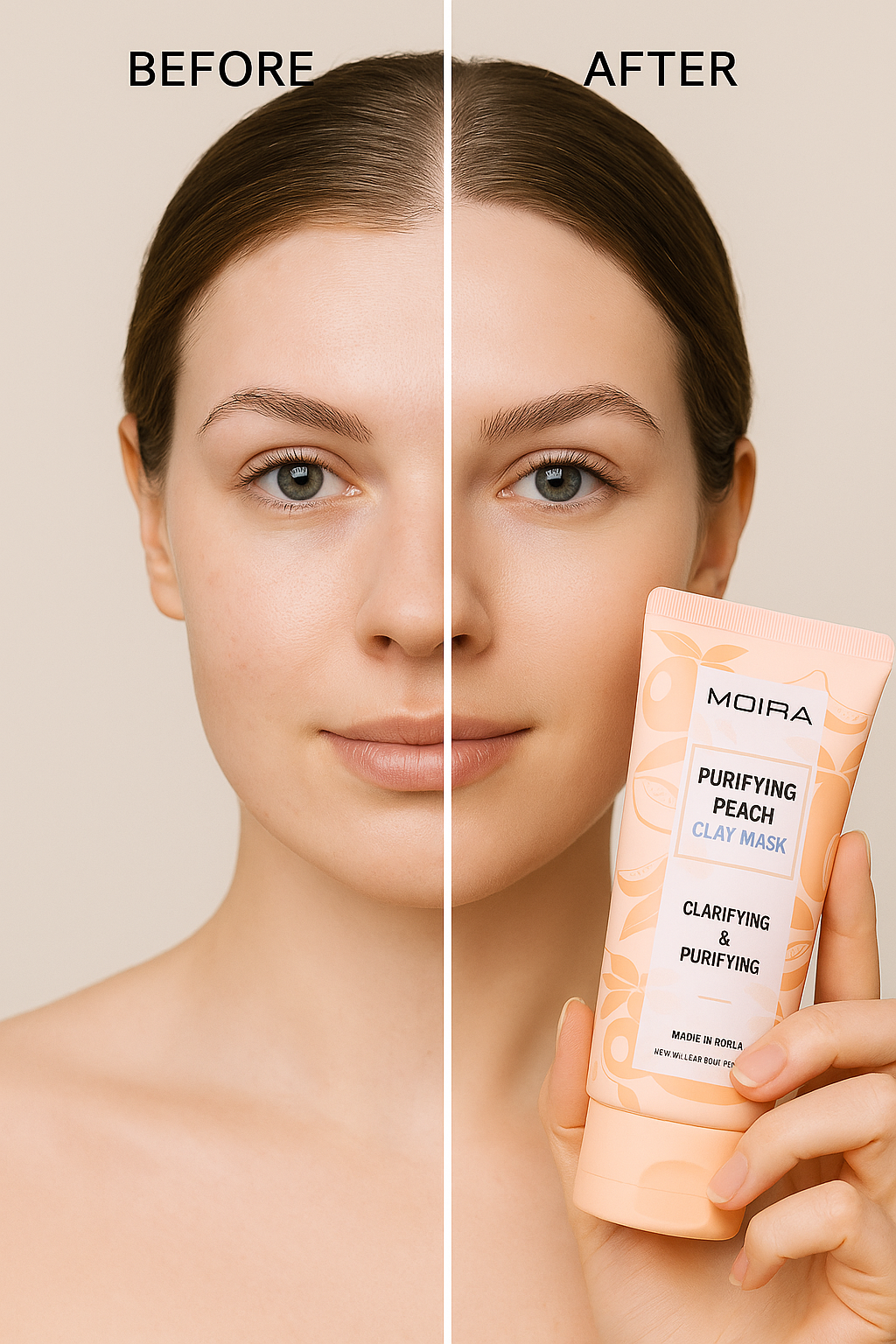 MOIRA Purifying Peach Clay Mask – Deep Cleansing & Clarifying Treatment | Bliss Aura