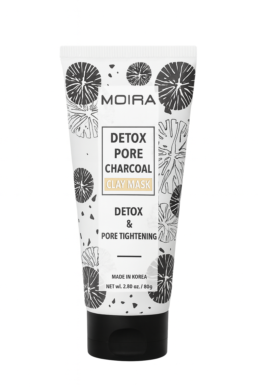 MOIRA Detox Pore Charcoal Clay Mask – Deep Cleansing & Pore Tightening (80g)