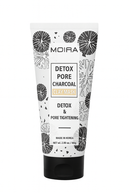 MOIRA Detox Pore Charcoal Clay Mask – Deep Cleansing & Pore Tightening (80g)
