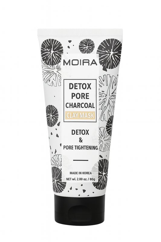 MOIRA Detox Pore Charcoal Clay Mask – Deep Cleansing & Pore Tightening (80g)