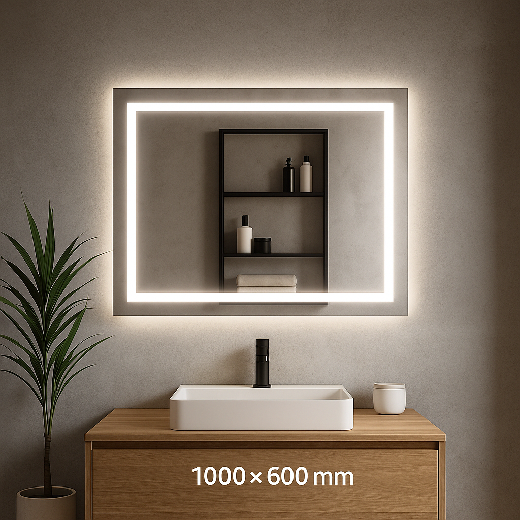 Smart LED Wall Mounted Vanity Mirror with Bluetooth, Anti-Fog, Front + Back Light — Multiple Sizes Available