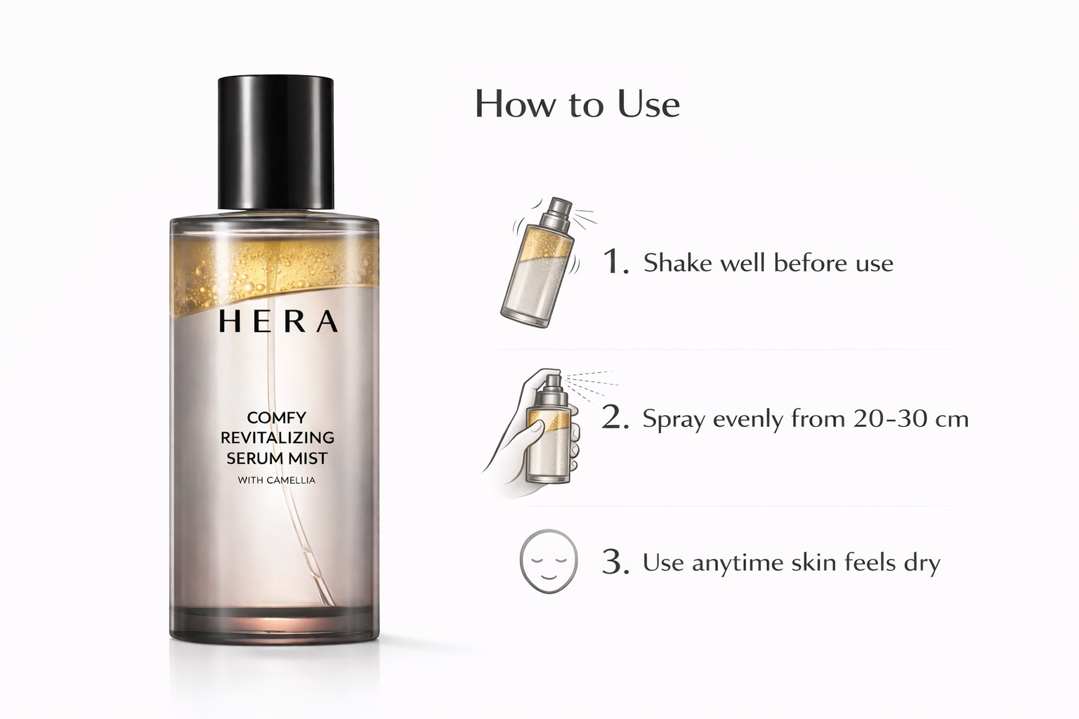 HERA COMFY REVITALIZING SERUM MIST 90ml