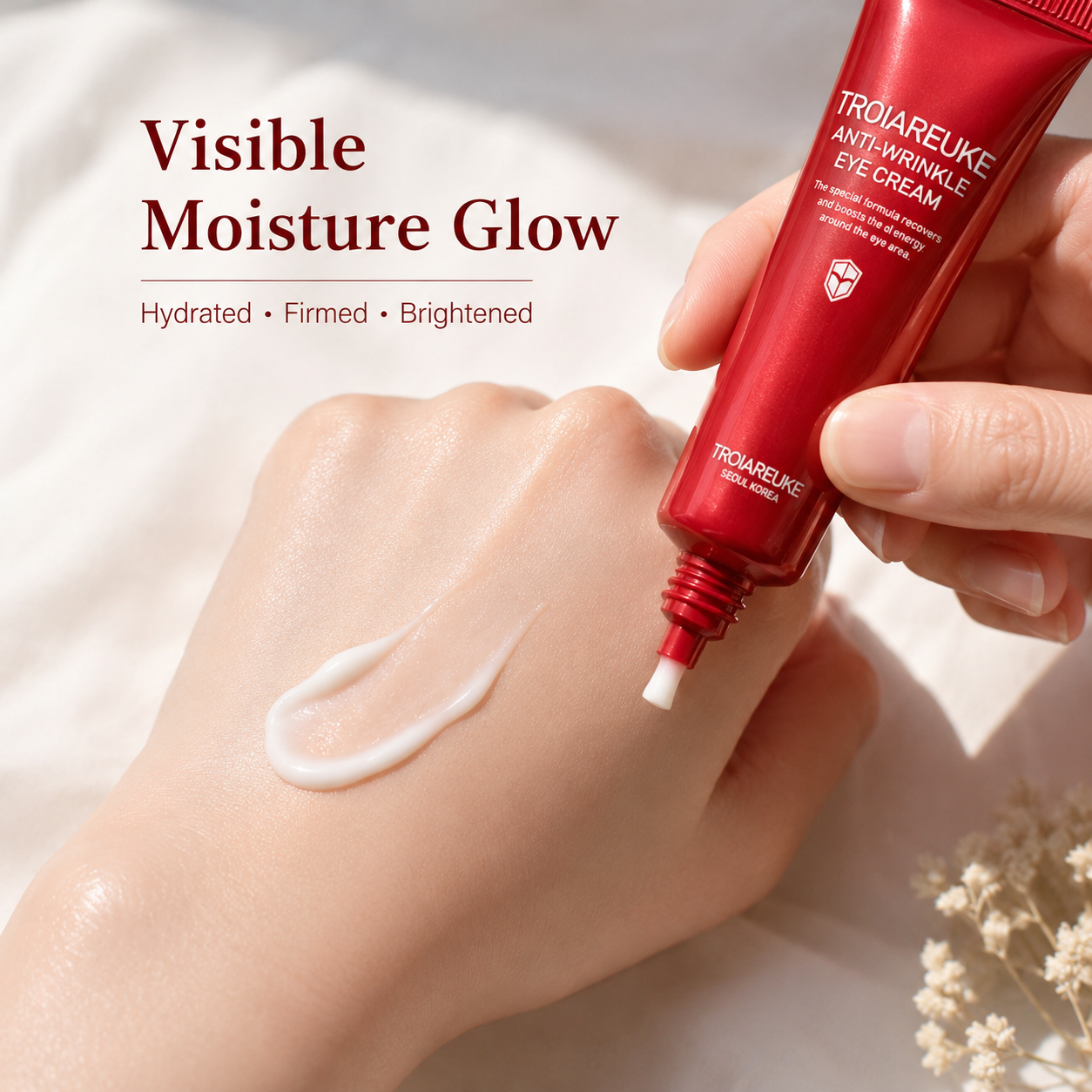 TROIAREUKE Anti-Wrinkle Eye Cream 25ml + 25ml [1+1] Korean Firming & Hydrating Eye Care