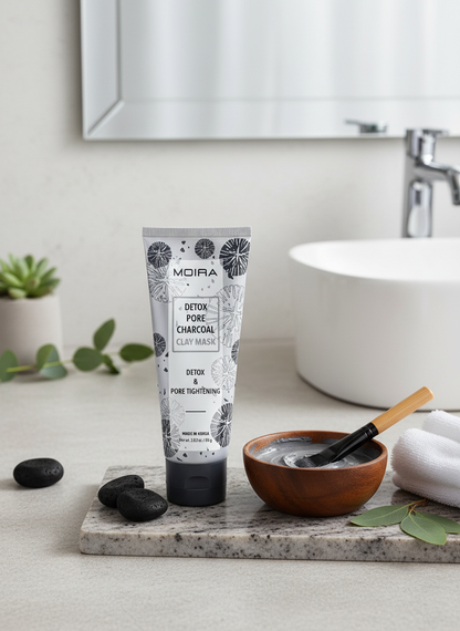 MOIRA Detox Pore Charcoal Clay Mask – Deep Cleansing & Pore Tightening (80g)